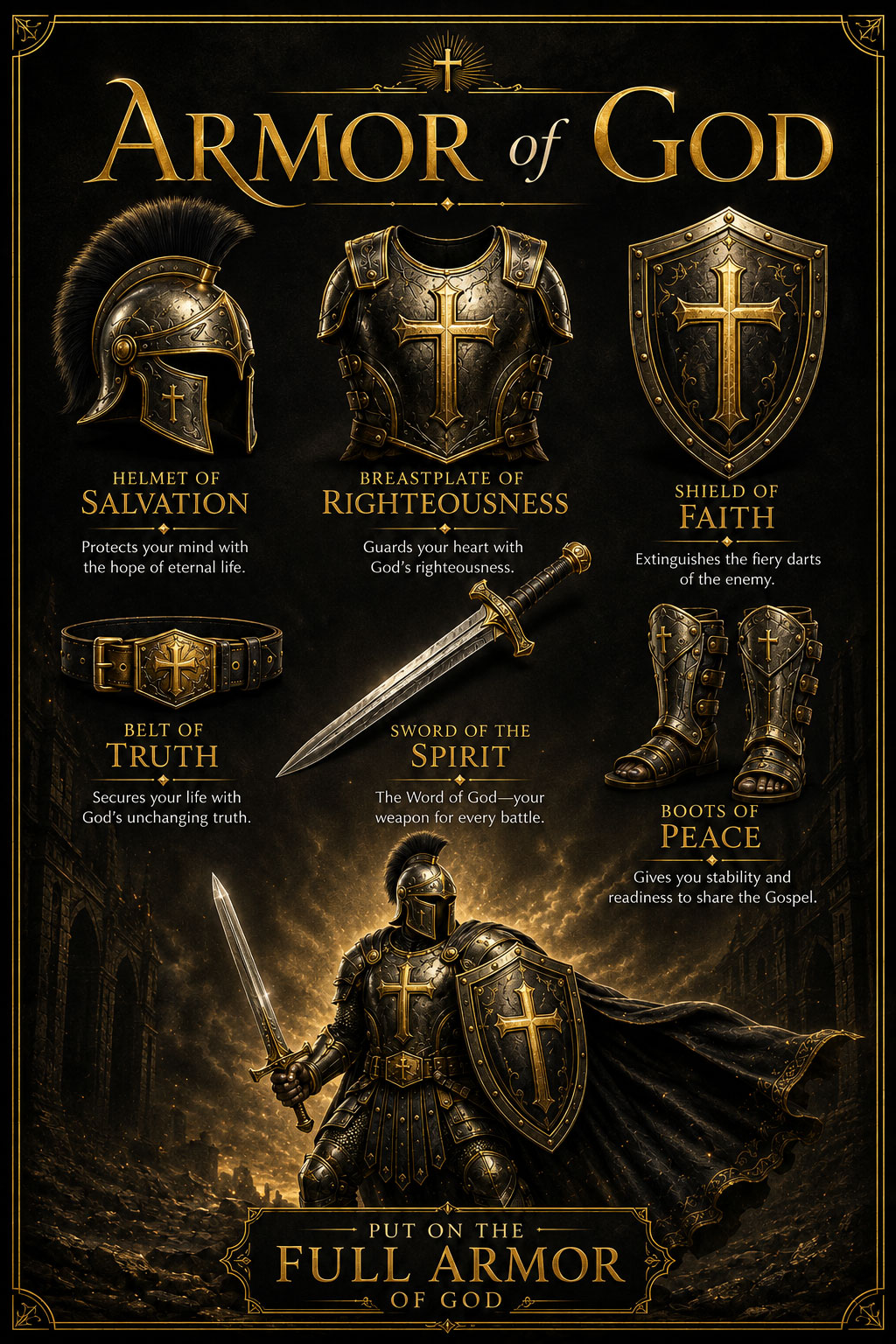 Warrior in the full armor of God